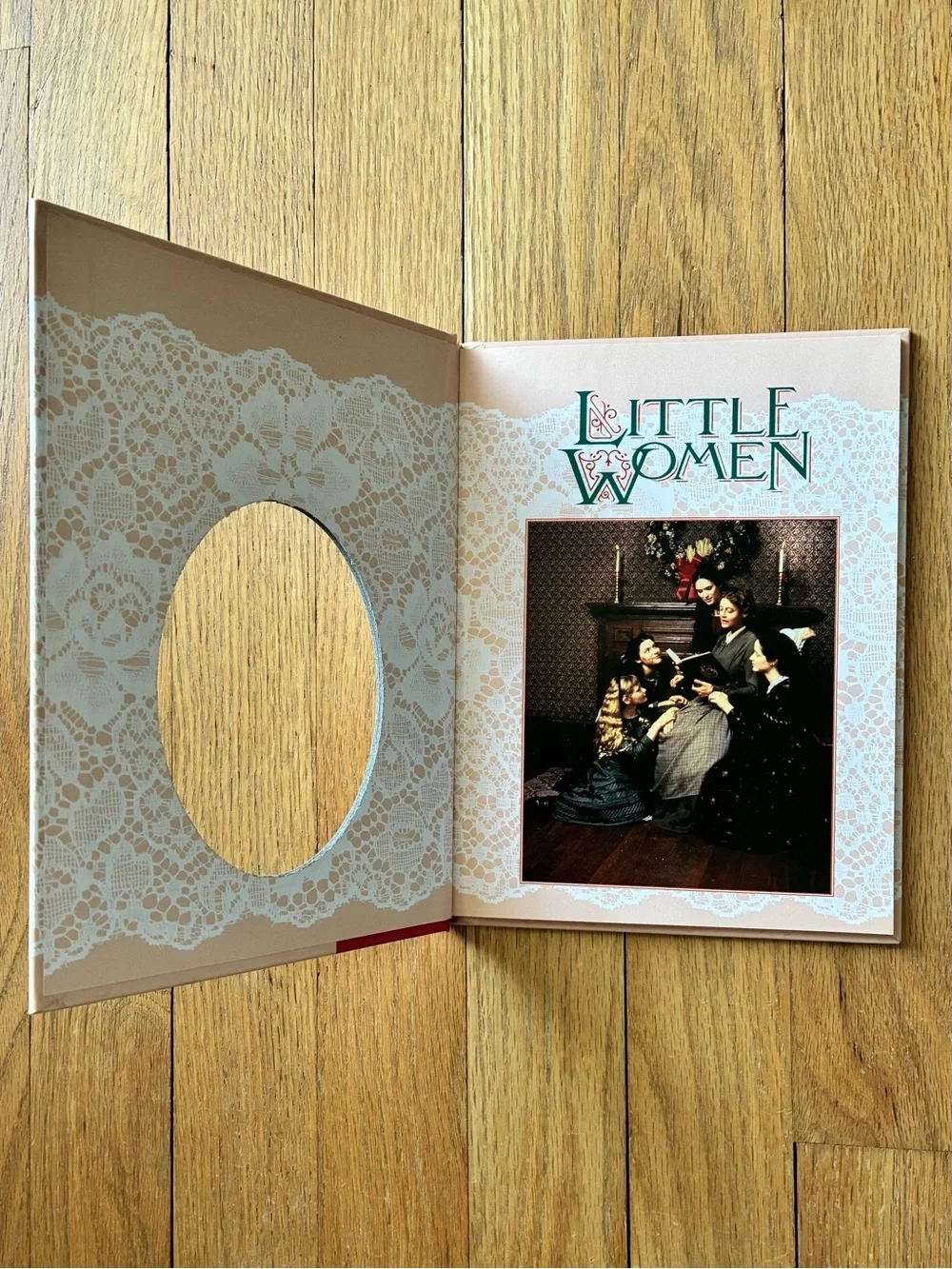 Little Women Hardcover & Necklace, Louisa May Alcott. Adapted by M J Carr. ‘95
